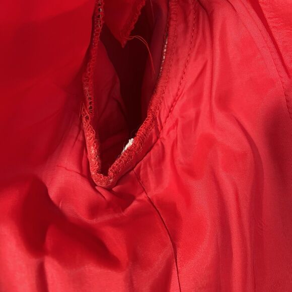 VINTAGE Richard Warren RED Short Sleeve Jacket Sz 6 double breasted 80s - Picture 10 of 16